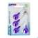 Sie sehen eine Packung Zahnbuersten Paro Flexigrip 7,2mm Violett 4st, Produktbild: 02 Zahnbuersten Paro Flexigrip 7,2mm Violett 4st, A-Nr.: 2652735 - 02