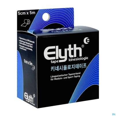 Tape Elyth Kinesiotape-verband 5cmx 5m Schwarz 1st, A-Nr.: 3267270 - 03