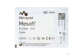 Vlieskompressen Mesoft/set Steril 5x 5cm 2st, A-Nr.: 1652242 - 01