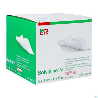 Solvaline N-kompresse Steril 5x 5cm Neu 25st, A-Nr.: 4113563 - 02