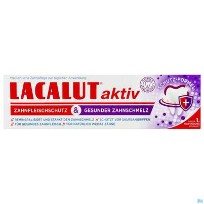 Zahnpaste Lacalut Aktiv Zahnfleischschutz+ Gesunder Zahnschmelz 75ml, A-Nr.: 5603938 - 01