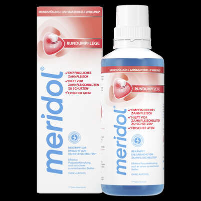 meridol® Rundumpflege Mundspülung 400ml, A-Nr.: 5643056 - 01
