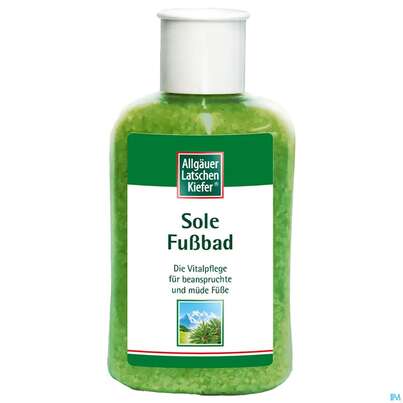 Sie sehen eine Packung Allgäuer Latschenkiefer Sole Fußbad 350g, Produktbild: 03 Allgäuer Latschenkiefer Sole Fußbad 350g, A-Nr.: 3010789 - 03