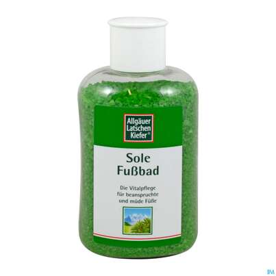 Sie sehen eine Packung Allgäuer Latschenkiefer Sole Fußbad 350g, Produktbild: 02 Allgäuer Latschenkiefer Sole Fußbad 350g, A-Nr.: 3010789 - 02