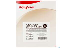 Wundauflagen Polymem Non/adhesive Silver 10,8x 10,8cm Nr 1044 15st, A-Nr.: 3042602 - 01