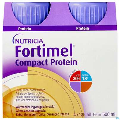 Fortimel/compact/protein 125ml/trinknahrung Waermender Ingwer 4st, A-Nr.: 5282463 - 01