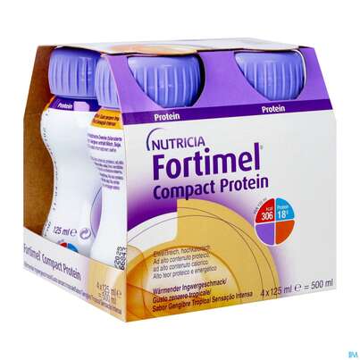 Fortimel/compact/protein 125ml/trinknahrung Waermender Ingwer 4st, A-Nr.: 5282463 - 02