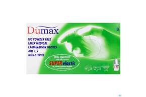 Untersuchungshandschuhe -dumax Latex Puderfrei S 100st, A-Nr.: 2995441 - 01