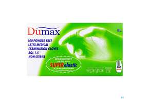 Untersuchungshandschuhe -dumax Latex Puderfrei Xl 100st, A-Nr.: 2995470 - 01