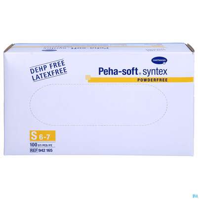 Untersuchungshandschuhe Peha/soft/puderfrei Syntex Unsteril Klein S 94216 100st, A-Nr.: 3700838 - 01