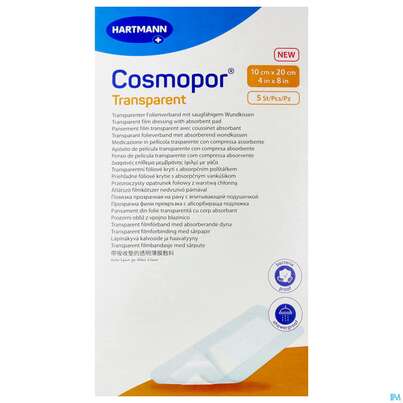 Wundverband Cosmopor Transparent 10x20cm 5st, A-Nr.: 5790053 - 01