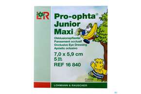 Augenokklusionspflaster Pro-ophta Junior Maxi 7x 5,9cm 16842 100st, A-Nr.: 2723257 - 01