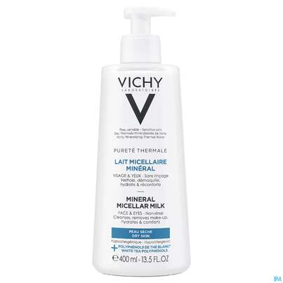 Vichy Purete Thermale Mineral/mizellenmilch Trockene Haut 400ml, A-Nr.: 5178903 - 02