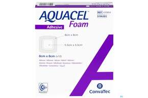 Convatec Aquacel Foam 5.5x5.5 Cm (2.2&amp;quot; X 2.2&amp;quot;) / 8x8 Cm (3.2&amp;quot; X 3.2&amp;quot;), A-Nr.: 4153947 - 01