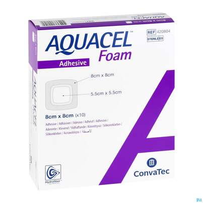 Convatec Aquacel Foam 5.5x5.5 Cm (2.2&quot; X 2.2&quot;) / 8x8 Cm (3.2&quot; X 3.2&quot;), A-Nr.: 4153947 - 03