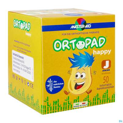 Augenokklusionspflaster Ortopad Happy Junior 50st, A-Nr.: 4099656 - 02