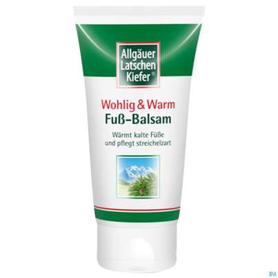 Sie sehen eine Packung Allgäuer Latschenkiefer Fuß-balsam Wohlig & Warm 75ml, Produktbild: 03 Allgäuer Latschenkiefer Fuß-balsam Wohlig & Warm 75ml, A-Nr.: 3499313 - 03