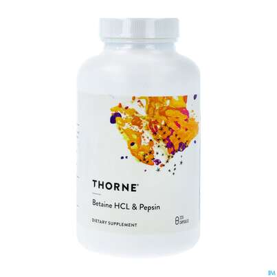 Betaine Hcl/pepsin Kapseln Thorne 225st, A-Nr.: 3496852 - 02