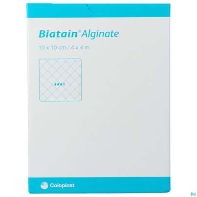 Biatain Alginatkompresse Steril 10x10cm Nr 37 10st, A-Nr.: 4050928 - 01