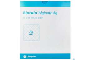 Biatain/ag Alginatkompresse Steril/+silber 15x15cm Nr 37 10st, A-Nr.: 4050963 - 01