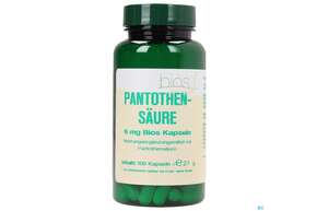 Bios Pantothensäure 6mg 100 Kapseln, A-Nr.: 3892654 - 01