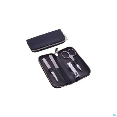 Sie sehen eine Packung Canal Etui/4-teilig Reissverschluss Rindspaltleder Schwarz5381- 1st, Produktbild: 02 Canal Etui/4-teilig Reissverschluss Rindspaltleder Schwarz5381- 1st, A-Nr.: 4803664 - 02