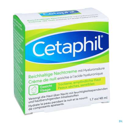 Cetaphil Nachtcreme +hyaluronsaeure Reichhalt 48ml, A-Nr.: 4839343 - 03