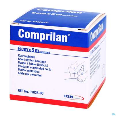 Elastische Binden Comprilan Textilelast.kurzzugbinde 5mx 6cm Nr 0102600 1st, A-Nr.: 1402924 - 04