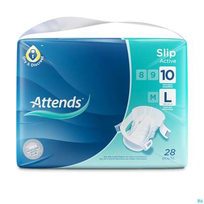 Inkontinenz Attends Slip Active L 10 28st, A-Nr.: 2701617 - 02
