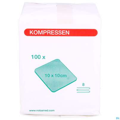 Mullkompressen Noba 17faedig Unsteril 8fach 10x 10cm 100st, A-Nr.: 2336046 - 01