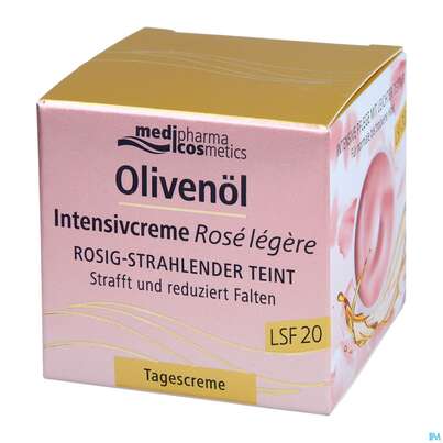 Sie sehen eine Packung Oliven Oel/intensivcreme Rose Legere Lsf20 50ml, Produktbild: 04 Oliven Oel/intensivcreme Rose Legere Lsf20 50ml, A-Nr.: 5072346 - 04