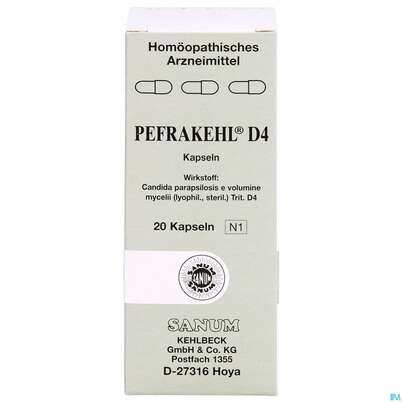 Pefrakehl Kapseln D4 20st, A-Nr.: 1997484 - 01