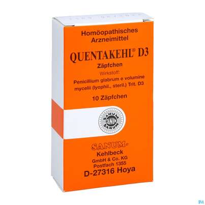 Quentakehl Suppositorium D3 10st, A-Nr.: 2402783 - 03