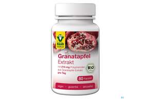 Raab Bio Granatapfel Extrakt Kapseln 80 Kapseln, A-Nr.: 5225991 - 01
