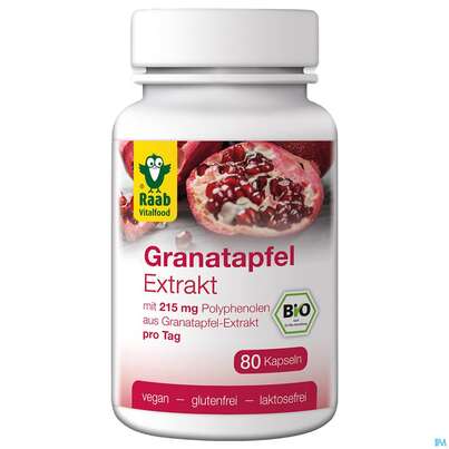 Raab Bio Granatapfel Extrakt Kapseln 80 Kapseln, A-Nr.: 5225991 - 04