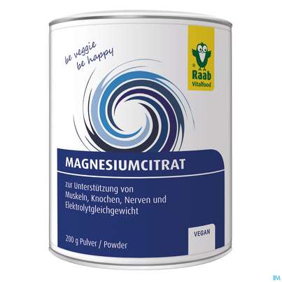 Sie sehen eine Packung Raab Magnesiumcitrat Pulver 200g, Produktbild: 10 Raab Magnesiumcitrat Pulver 200g, A-Nr.: 4363053 - 10