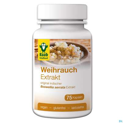 Sie sehen eine Packung Raab Weihrauch Kapseln 75 Kapseln, Produktbild: 03 Raab Weihrauch Kapseln 75 Kapseln, A-Nr.: 4531585 - 03