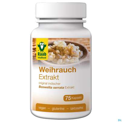 Sie sehen eine Packung Raab Weihrauch Kapseln 75 Kapseln, Produktbild: 04 Raab Weihrauch Kapseln 75 Kapseln, A-Nr.: 4531585 - 04