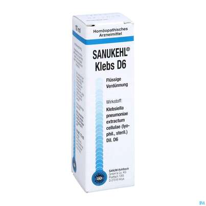 Sanukehl Klebs Tropfen D6 10ml, A-Nr.: 2481506 - 03