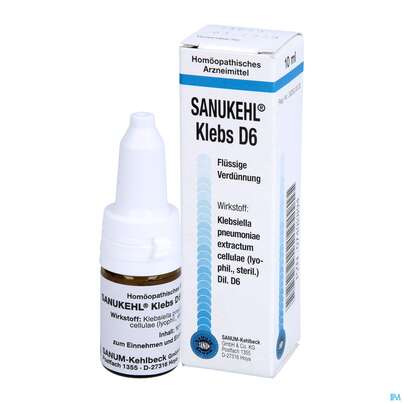 Sanukehl Klebs Tropfen D6 10ml, A-Nr.: 2481506 - 04