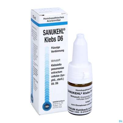 Sanukehl Klebs Tropfen D6 10ml, A-Nr.: 2481506 - 05