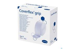 Schlauchverband Coverflex/grip Weiss Gr.hand-arm-fuss-untersc 10mx 7,5cm Gr.d 1st, A-Nr.: 4902998 - 01