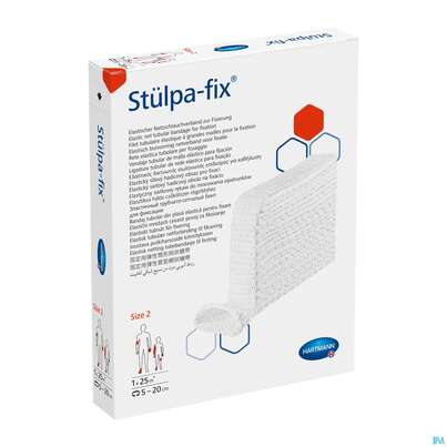 Sie sehen eine Packung Schlauchverband Stuelpa/fix Netz Gr 2 Hand, Arm, Fuss 25m, Produktbild: 03 Schlauchverband Stuelpa/fix Netz Gr 2 Hand, Arm, Fuss 25m, A-Nr.: 1734572 - 03