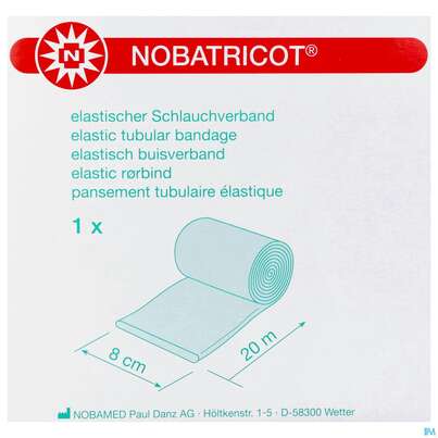 Schlauchverband Trikotschlauch Nobatricot 20m 8cm Oberschenk/ki-kopf 20m, A-Nr.: 4996002 - 01