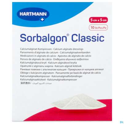 Sorbalgon Classic Steril 5x 5cm 10st, A-Nr.: 1118034 - 02