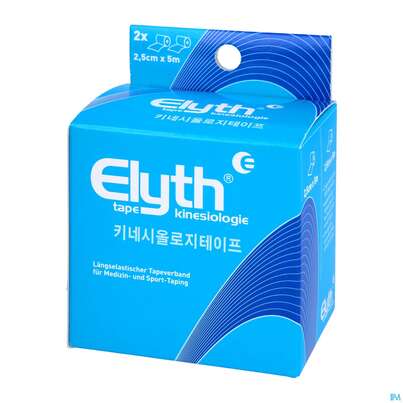 Tape Elyth Kinesiotape-verband 2,5cmx 5m Blau 2st, A-Nr.: 3267293 - 02