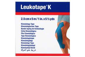 Tape Kinesiologisch Leukotape K 5mx 2,5cm Blau 1st, A-Nr.: 3151917 - 01