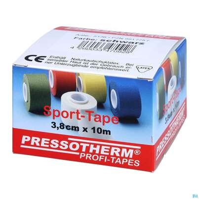 Tape Pressotherm/sport-tape 3,8cmx 10m Reissfest Hautvertraegl Schwarz 1st, A-Nr.: 4251199 - 02