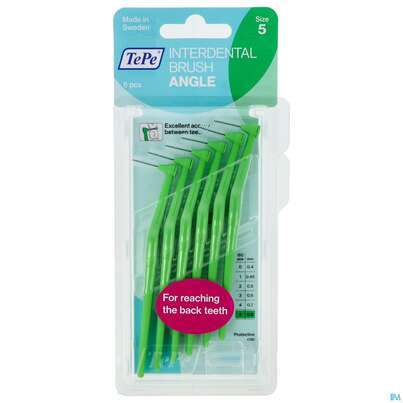 Tepe Interdentalbuersten Angle 0,8mm Gruen 6st, A-Nr.: 3793320 - 02