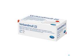 Verbandmull -hartmann 20-faedig Zz 8fach 10cmx 1m 1st, A-Nr.: 2221395 - 01